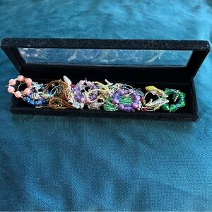 23 ASSORTED WINE CHARMS SOME MATCHING EUC